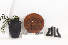 Medusa Head Wooden Clock